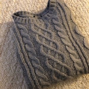 Cable Knit Crop Sweater LAST CHANCE